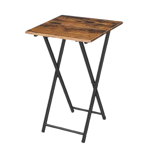 Folding Wooden TV Tray Table – Portable Snack and Side Table for Small Spaces
